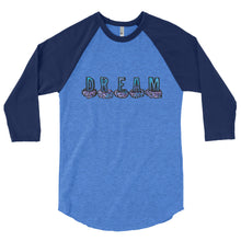Blue Dream 3/4 sleeve raglan shirt