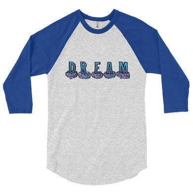 Blue Dream 3/4 sleeve raglan shirt