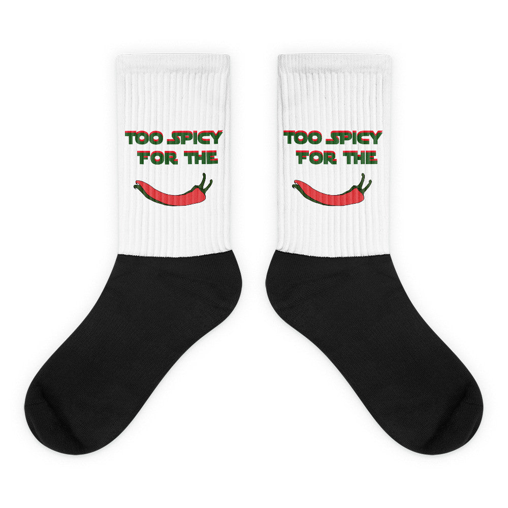 Too Spicy for the Pepper Black foot socks