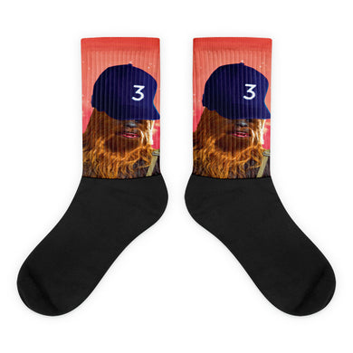 Chewie the Rapper Black foot socks