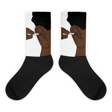 The Abstract Black foot socks