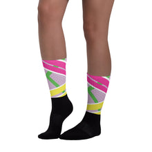 Deauxpazz Retro Black foot socks