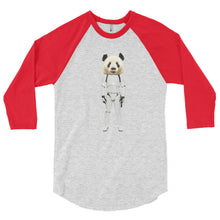Panda Trooper 3/4 sleeve raglan shirt