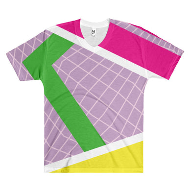 Deauxpazz Retro Men's V-Neck T-Shirt